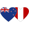 Nouvelle-Zélande Pérou Drapeau Coeur