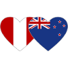 Peru New Zealand Flag Heart