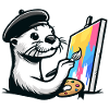Artistic Otter - Malerfreude