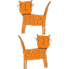 Cat Orange Double
