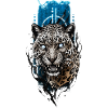 Blue-Eyed Jaguar: Mystical Wilderness