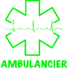 Ambulancier vert fluo