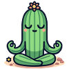 Zen Cactus - Peaceful Plant Pose