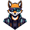 Cyber Fox Neon Tech Wild
