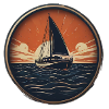 Sailing ship in the sunset