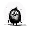 Confus Petit Monstre Mignon Effrayant