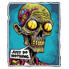 Zombie Skull Skeleton: Do Nothing