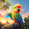 Rainbow budgie