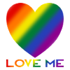 Love me heart LGBTQIA