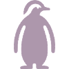 Penguin Silhouette Elegant Design