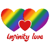 Infinity love heart LGBTQIA