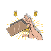 Coasters Flip Game Beer