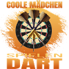 Coole Mädchen spielen Dart