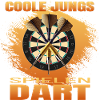 Coole Jungs spielen Dart