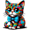 Cat with bow tie