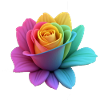 Regenbogen-Rose