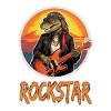 Reptil-Musiker mit E-Gitarre