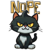 Angry Kitten says NOPE