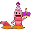 Worm Birthday Cake