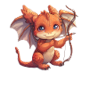 Cupid Dragon Valentine's Day Love