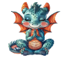 Dragon Yoga Kawaii Dragon Cute