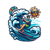Kitesurfing Wave chaser wind racer