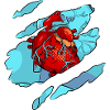 Heart Pop Art - Scratches