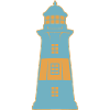 Lighthouse in the maritime coast
