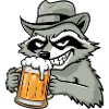 Raccoon and Beer Gift