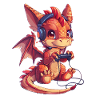 Dragon Gamer Kawaii Dragon Enfants