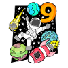 Astronaute - 9e anniversaire garçon