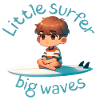Little surfer, big waves