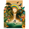 Surf paradise rainbow wave