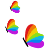 Pride-Schmetterlinge
