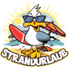 Strandurlaub: Möwe mit Stil