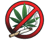 Cannabis Marihuana Verbotsschild