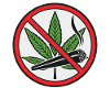 Prohibition sign cannabis marijuana