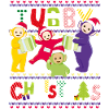 Teletubbies Tubby jul grimme juledesign