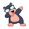 Taupe Hip Hip Danse