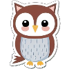Hiboux Sticker