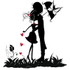 Paper cutting in love