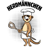 Herdmännchen - Erdmännchen mit Kochlöffel