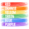 Regenbogenfarben Streifenkunst