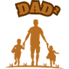 Papa² 2 Enfants Marron