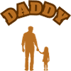 Daddy Daughter Kid Brown