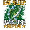 Eat Sleep Bass Fish Repeat