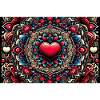 "Stunning Mandala Heart Artwork"