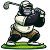 Gorille de golf