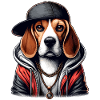 Beagle Gangsta Dog Cappy Gift