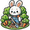 Harvest Hopper: The Gardening Bunny